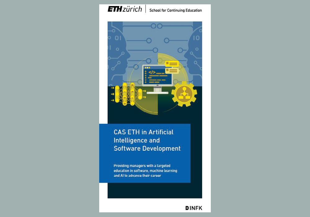 Broschüre "CAS ETH in Artificial Intelligence and Software Development"